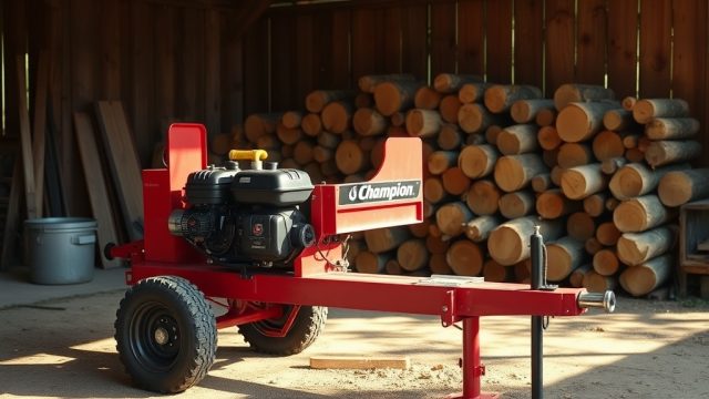 Champion 25-Ton Log Splitter: Noise Reduction Tips for Quieter Operation