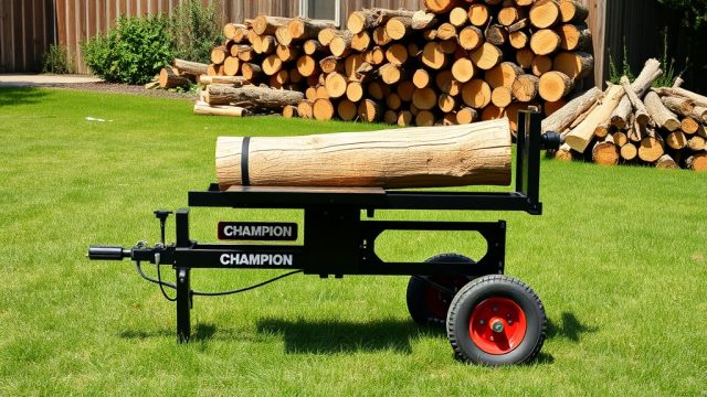 Champion 25-Ton Log Splitter: Vertical vs Horizontal Splitting Performance