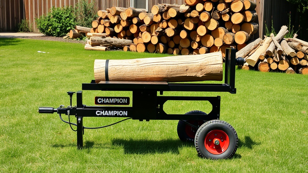 Champion 25-Ton Log Splitter: Vertical vs Horizontal Splitting Performance