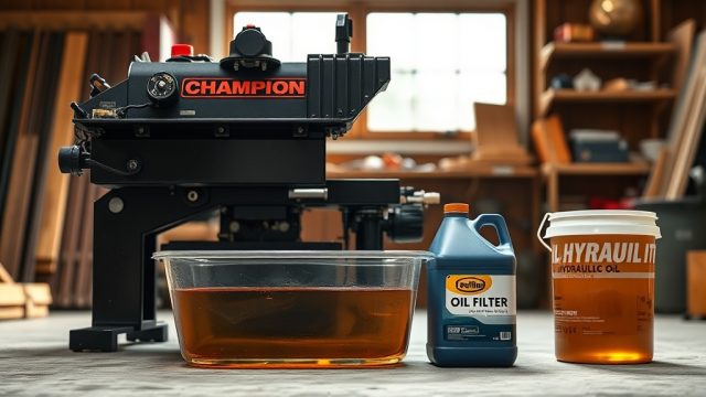 Champion 25-Ton Log Splitter: How to Change Hydraulic Oil