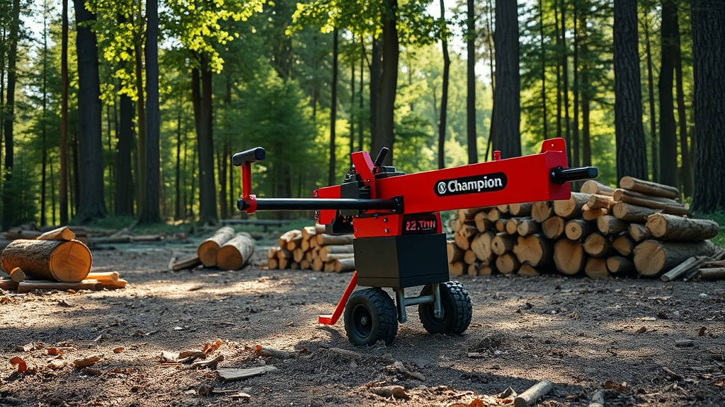 Champion 25-Ton Log Splitter: Best Accessories to Boost Productivity