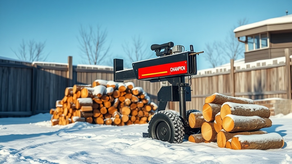 Champion 25-Ton Log Splitter: Cold Weather Starting and Performance Tips