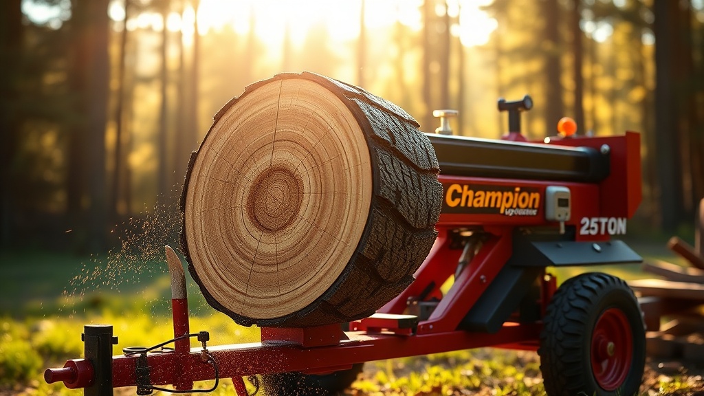 Champion 25-Ton Log Splitter: Vertical vs Horizontal Splitting Performance