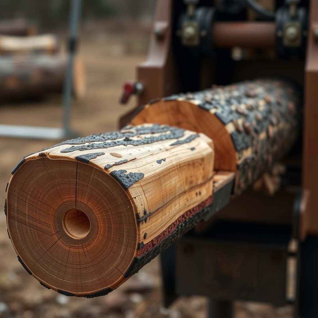 <clean photorealistic photo/illustration of a Southland 22-Ton splitter's wedge showing we