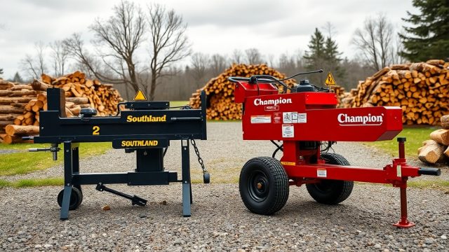Southland 22-Ton vs Champion 25-Ton Log Splitter: Which One to Buy?