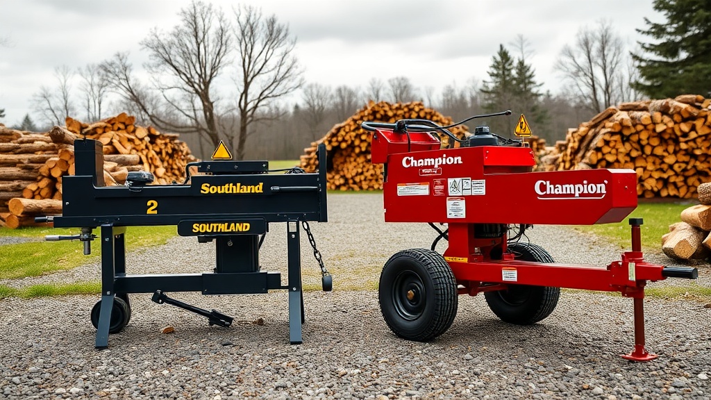 Southland 22-Ton vs Champion 25-Ton Log Splitter: Which One to Buy?